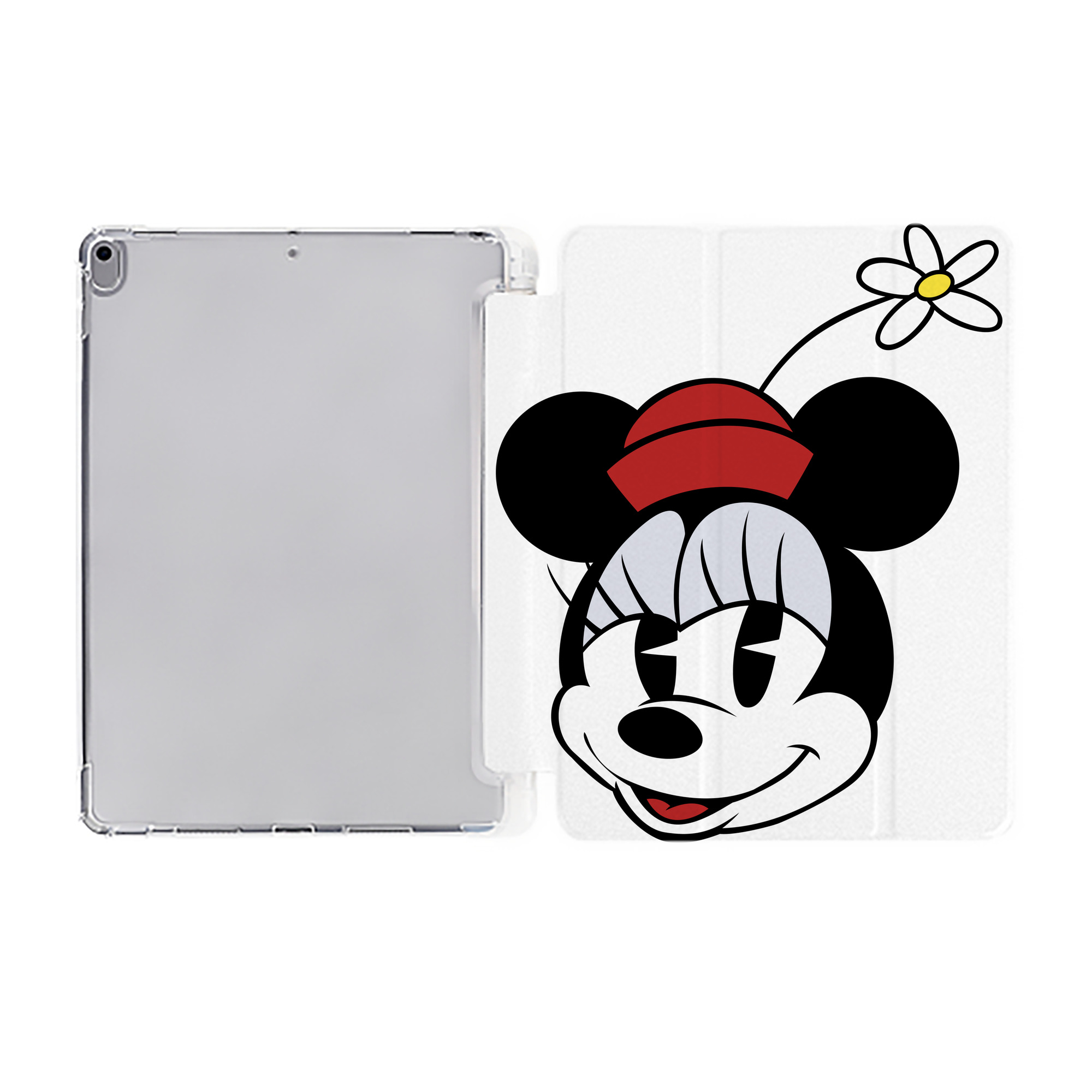 ミッキーマウス Mickey Mouse IPad ケース ペン収納付き 三つ折りスタンド PUレザー×シリコン 対応機種9.5/10.5/10.9インチ